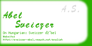 abel sveiczer business card